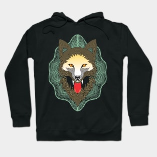 Polygonal  Wolf Hoodie